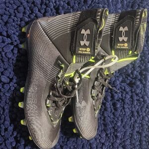 Under Armour Black and Neon Green Athletic Shoes